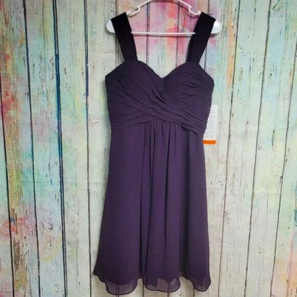 NWT Bill Levkoff plum bridesmaid dresd‎